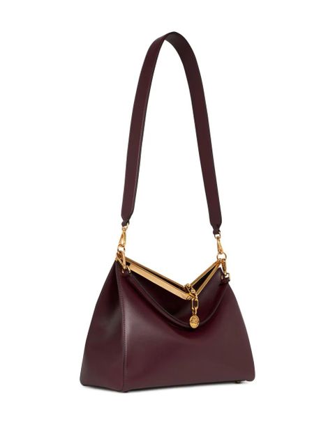 ETRO large Vela leather shoulder bag - Red