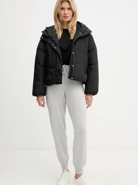 BOSS kurtka kolor czarny zimowa oversize 50546843