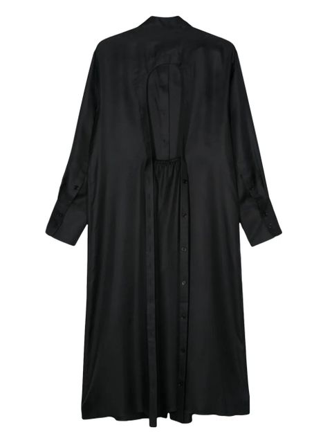 Róhe cut-out detail silk shirt dress - Black - zdjęcie produktu nr 2
