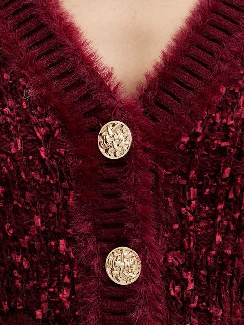 Guess kardigan AOMORI damski kolor bordowy W5BR0E Z4090