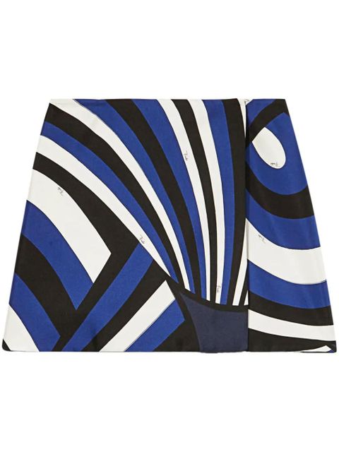 PUCCI iride-print silk skirt - Blue - zdjęcie produktu nr 1