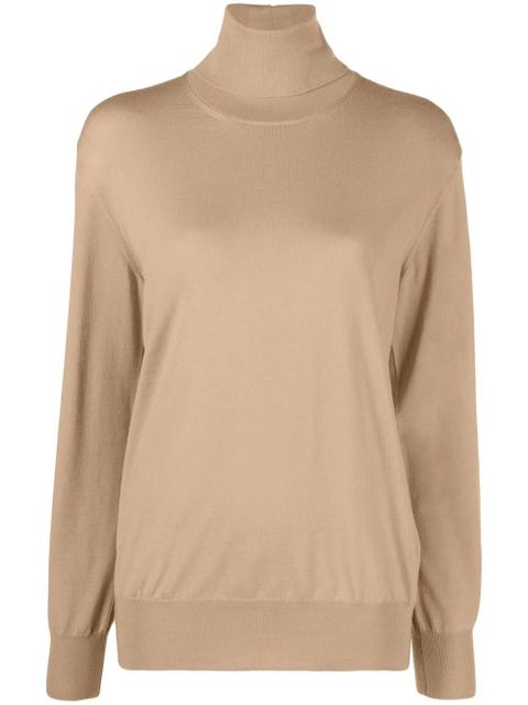 Jil Sander roll-neck wool jumper - Brown - zdjęcie produktu nr 1