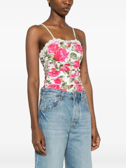 Chloé floral lace bodysuit - White