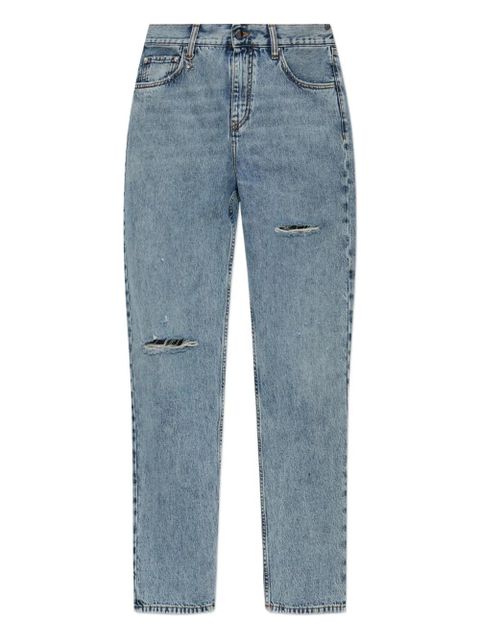 AMIRI distressed knee-detail jeans - Blue - zdjęcie produktu nr 1
