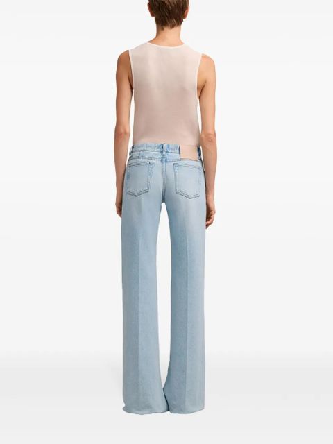 AMI Paris flared-leg cotton jeans - Blue