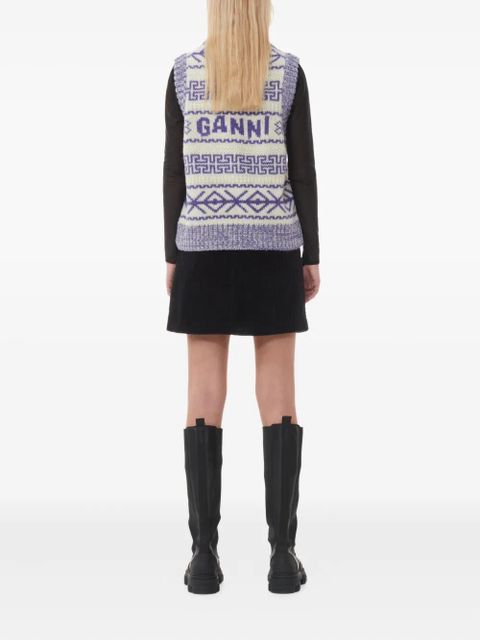 GANNI corduroy mini skirt - Black - zdjęcie produktu nr 2