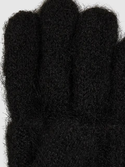 Karl Lagerfeld rękawiczki IKON damskie kolor czarny A4W33054