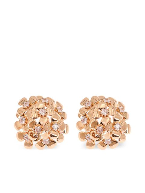 Self-Portrait flower-detail stud earrings - Gold - zdjęcie produktu nr 1