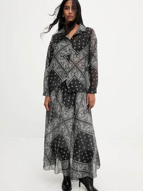 Answear.LAB koszula i spódnica damski kolor czarny - zdjęcie produktu nr 1