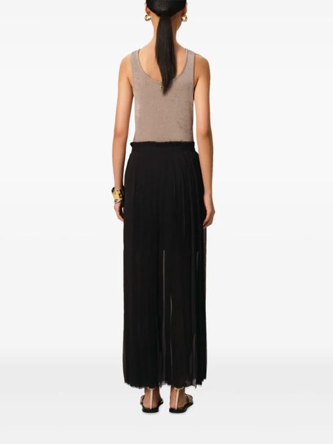 AMI Paris long pleated skirt - Black