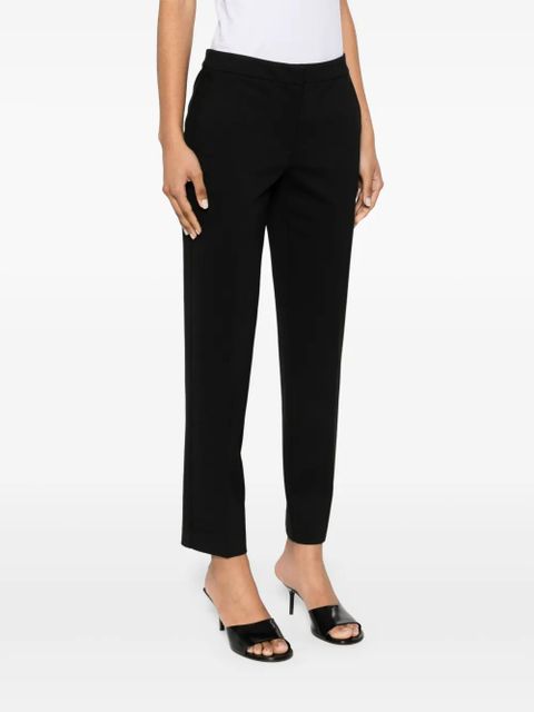 TWINSET logo-plaque trousers - Black