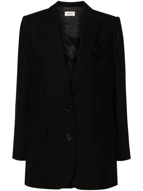 Zadig&Voltaire rhinestone-embellished blazer - Black - zdjęcie produktu nr 1