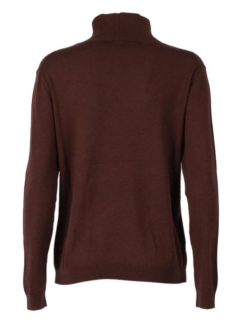 Weekend Max Mara roll-neck kiku top - Brown