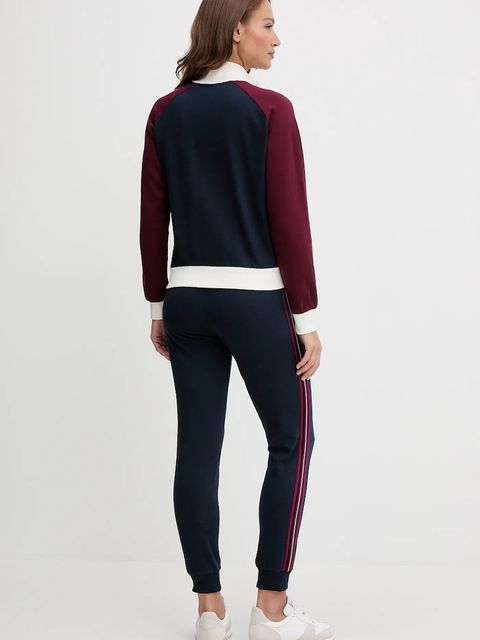 Fila dres lounge bawełniany damski kolor granatowy FPW4213