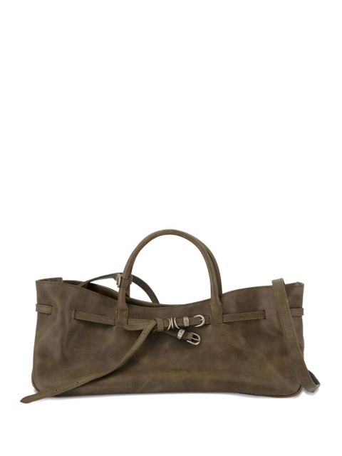 Marge Sherwood Grandma buckle-fastening leather satchel - Brown - zdjęcie produktu nr 1