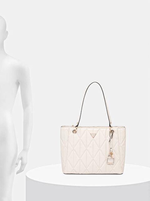 Guess torebka ALDINA kolor beżowy HWGG96 63250