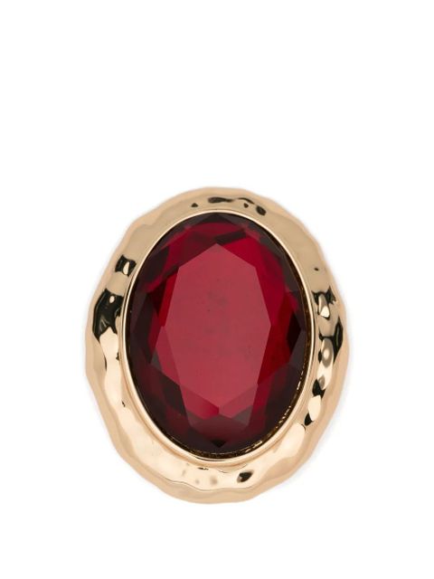 Self-Portrait faceted stone earrings - Gold - zdjęcie produktu nr 1