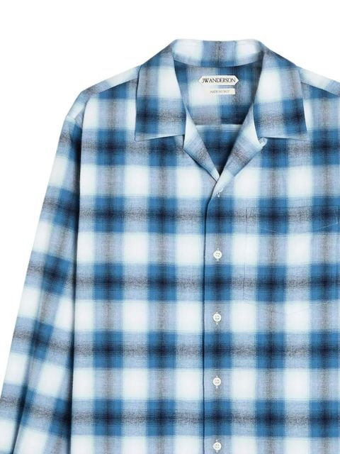 JW Anderson checked patch-pocket shirt - Blue - zdjęcie produktu nr 2