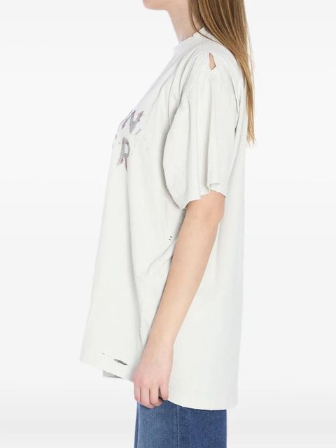 Balenciaga distressed cotton shirt - White - zdjęcie produktu nr 2