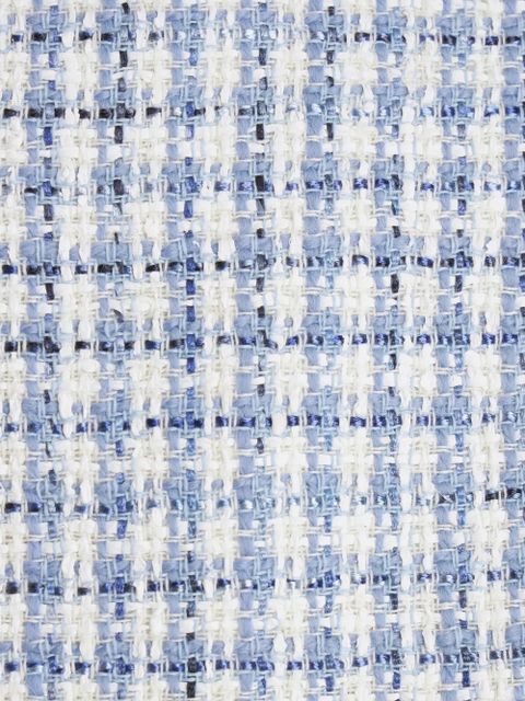 ETRO round-neck tweed jacket - Blue