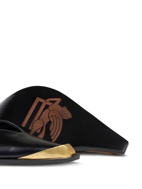 ETRO 100mm leather pumps - N0000 BLACK