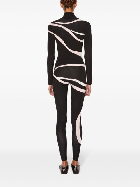 PUCCI Marmo-jacquard performance leggings - Black