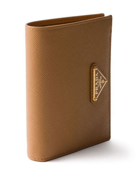 Prada Small Saffiano Leather Wallet - Neutrals