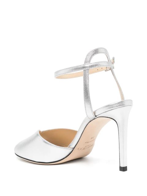 Jimmy Choo 85mm Sacora sandals - Silver