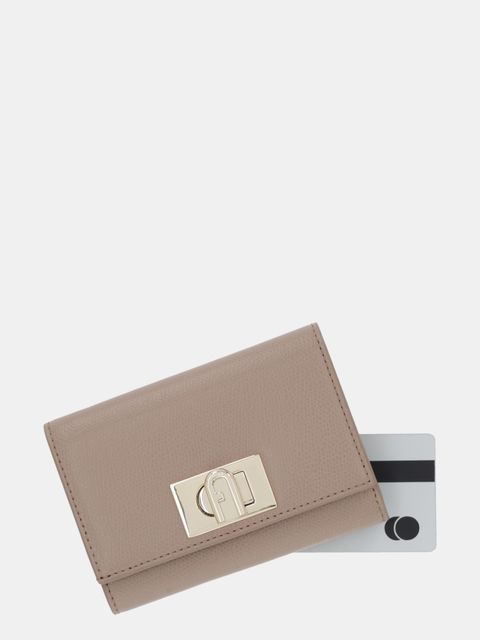 Furla portfel skórzany damski kolor beżowy WP00225 ARE000 1257S