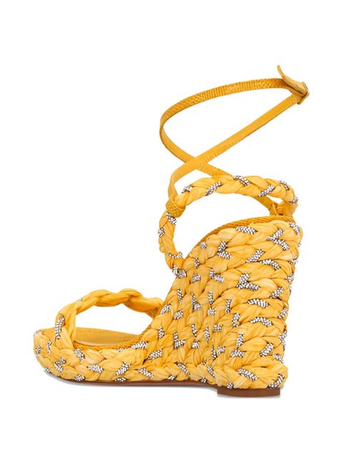Aquazzura woven wedge sandals - Yellow