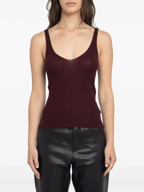 Zadig&Voltaire ribbed tank top - Red