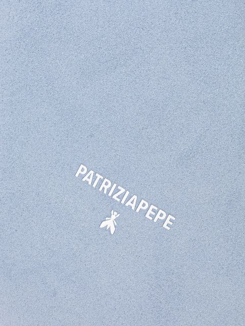 Patrizia Pepe torebka skórzana dwustronna kolor niebieski 2B0130 L153