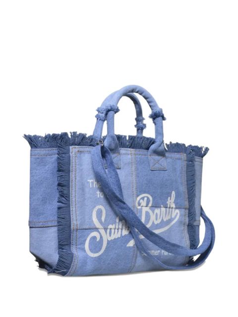 MC2 Saint Barth Colette fringed tote bag - Blue