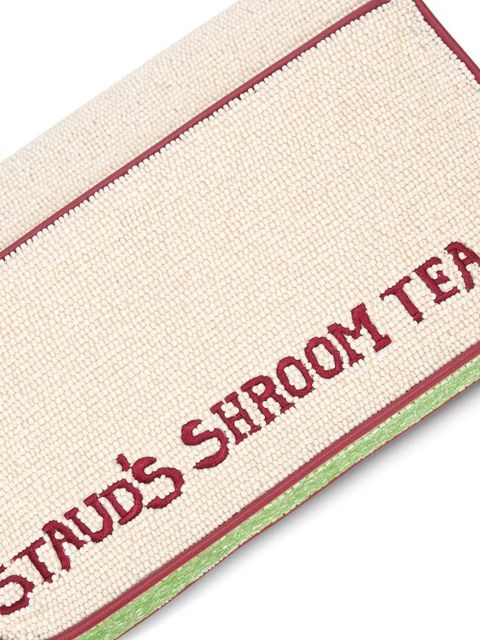 STAUD Tommy beaded mushroom tote bag - Neutrals