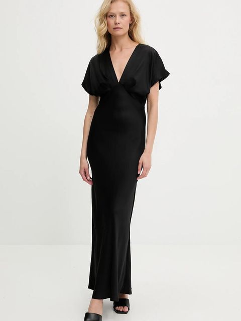 Answear.LAB sukienka kolor czarny maxi rozkloszowana - zdjęcie produktu nr 1