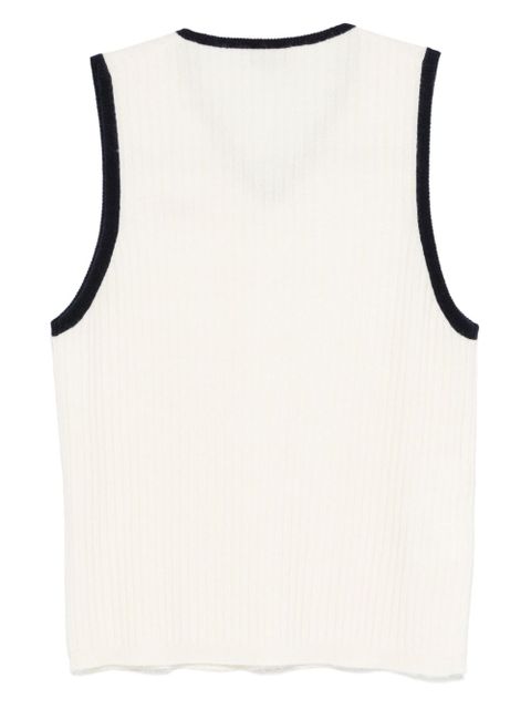 Miu Miu cashmere gilet - White - zdjęcie produktu nr 2