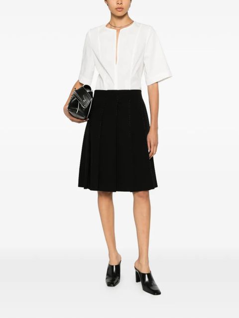 TOTEME beaded pleated mini skirt - Black - zdjęcie produktu nr 2