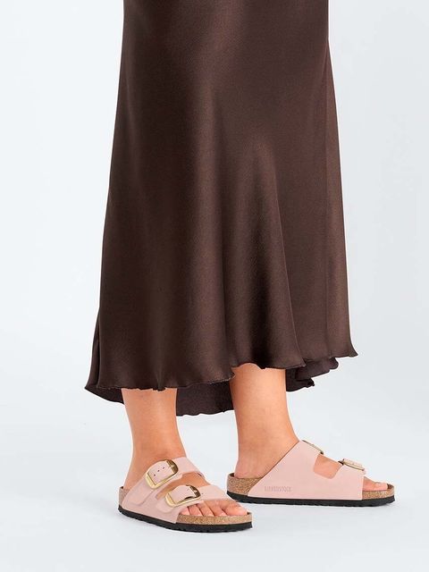 Birkenstock klapki nubukowe Arizona Big Buckle