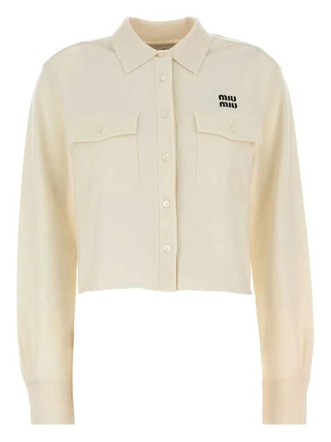 Miu Miu cashmere shirt - White - zdjęcie produktu nr 1