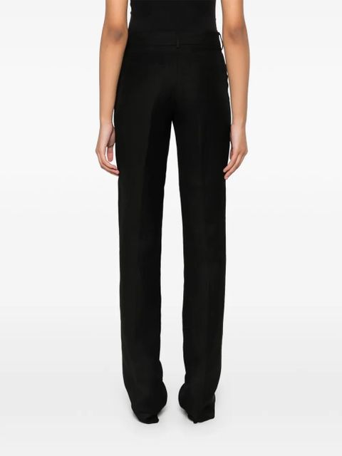 Sportmax Front-pleat trousers - Black