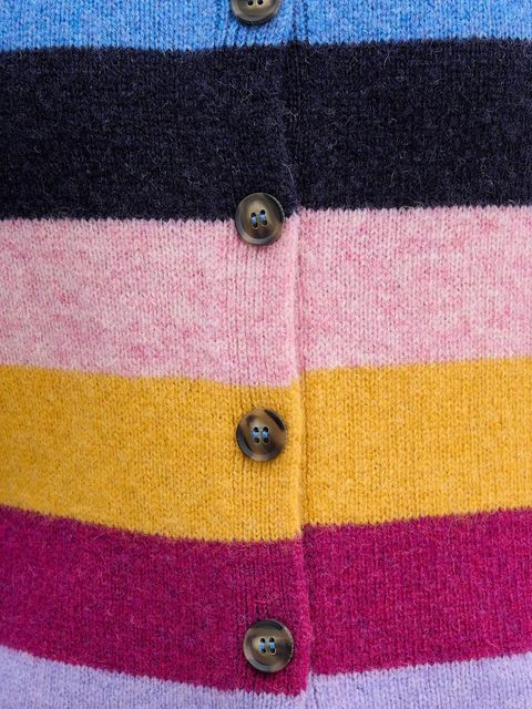 United Colors of Benetton kardigan wełniany kolor multicolor lekki 103ME5014