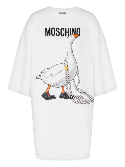 Moschino goose-print dress - White - zdjęcie produktu nr 1