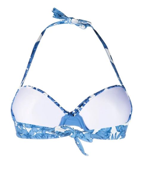TWINSET St. Palm twist-detail bikini top - Blue - zdjęcie produktu nr 2