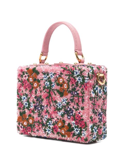 Dolce & Gabbana floral padlock tote bag - Pink