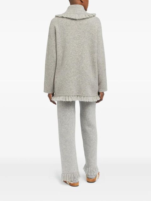 Alanui Finest fringed cardigan - Grey