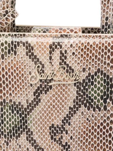 MC2 Saint Barth snakeskin tote bag - Neutrals