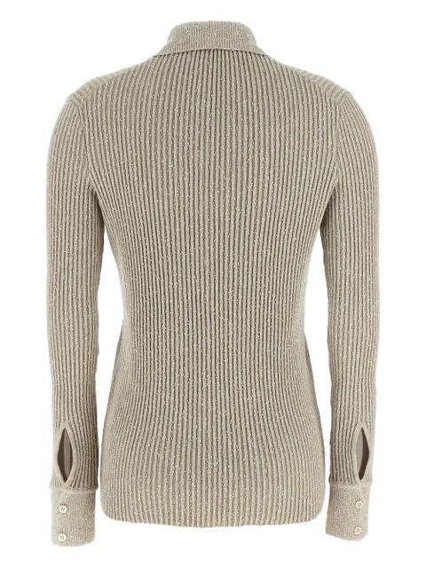 Magda Butrym Marled ribbed-knit cardigan - Grey - zdjęcie produktu nr 2