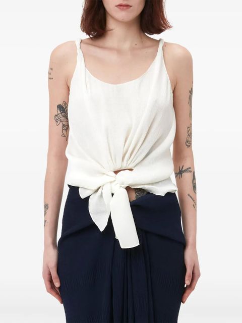 JW Anderson knotted tank top - White