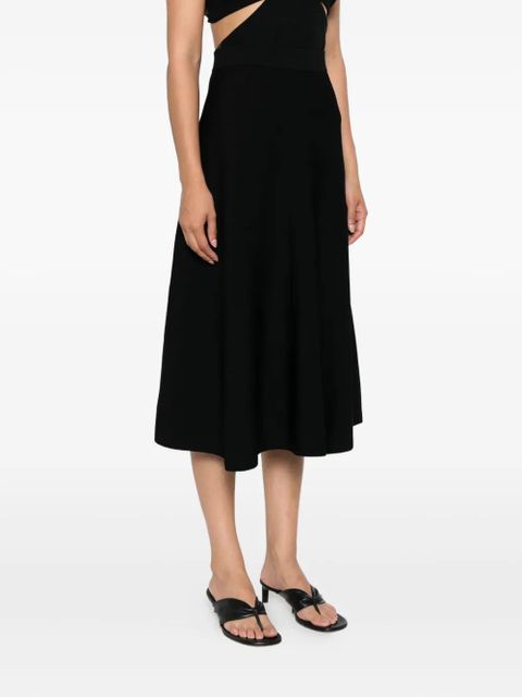 Max Mara Lazio knited midi skirt - Black