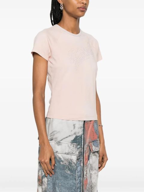 Diesel T-Vincie rhinestone-embellished T-shirt - Pink